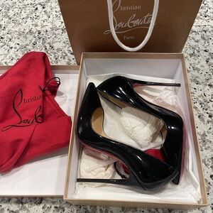Christian Louboutin Shiny Black Stilettos